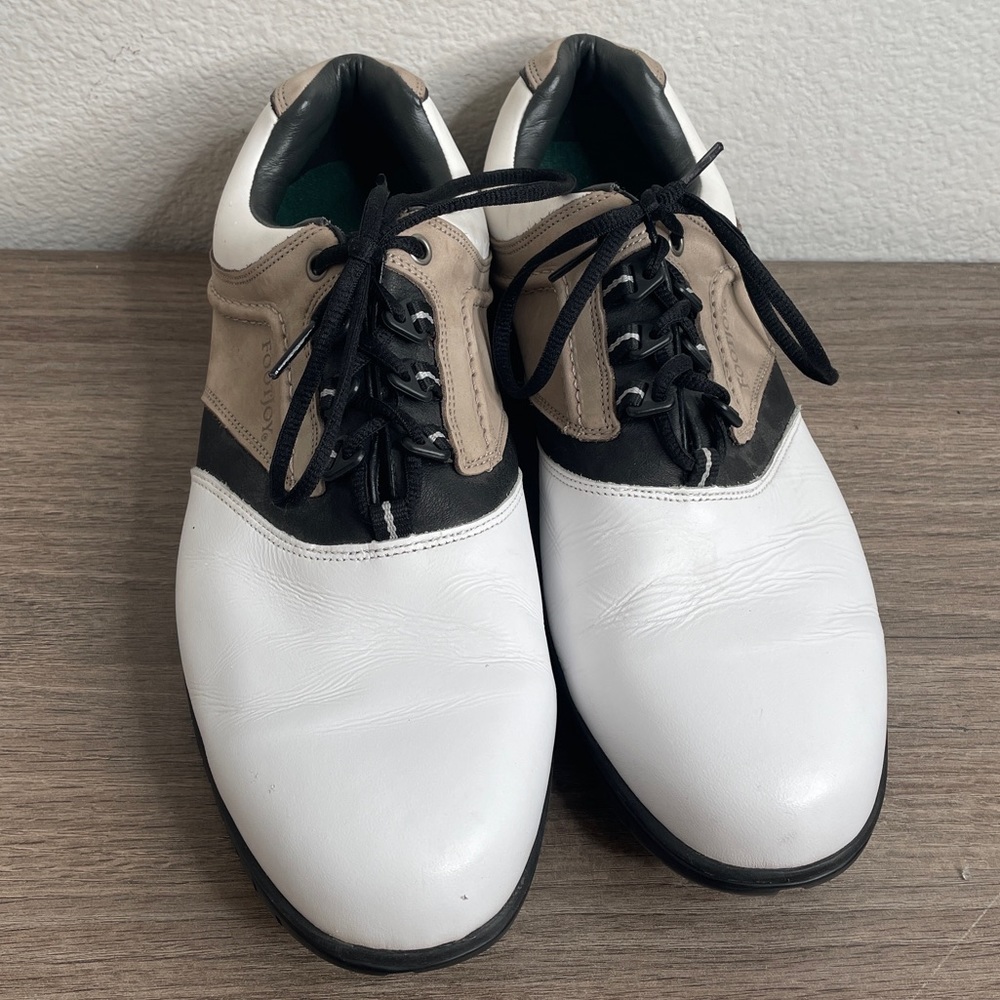 FootJoy Contour Series Mens Soft Spike Golf Shoes 12M 58848 EUC